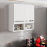 Armário de Cozinha Aereo 2 Portas Branco Argelia Brienza - 1