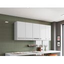 Ver imagem 1 de Armário de Cozinha Aereo 5 Portas Branco Santorini Brienza