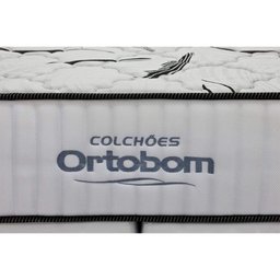 Cama Box King: Colchão Espuma Ortobom D45 High Foam + Base Crc Courano White(186x198) - 2