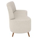 Ver imagem 6 de Sofá 2 Lugares para Sala Living 135cm Pés Palito Tamar K04 Bouclê Bege - Mpozenato