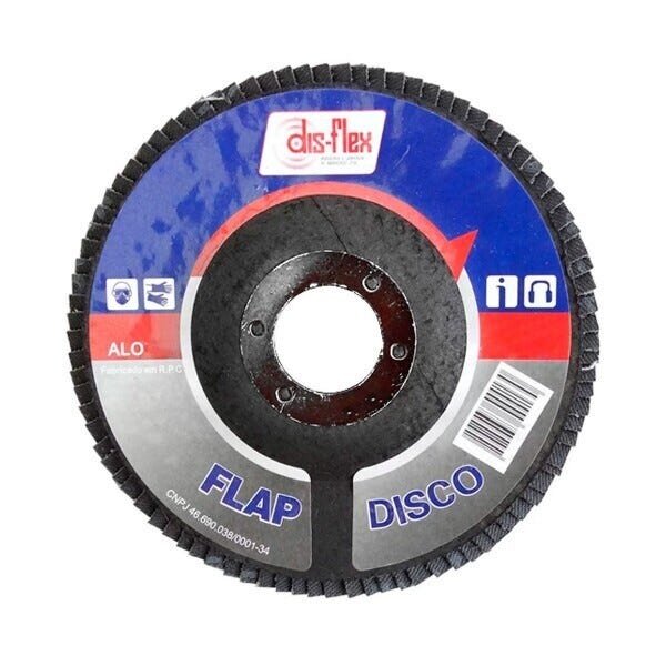 Disco de Lixa Ferro Flap Para Esmerilhadeira 4.1/2"x7/8" Gr.40