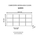 Ver imagem 3 de Cabeceira Estofada Modulada Queen Facto Cinza 160x0,90 cm