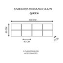 Ver imagem 4 de Cabeceira Estofada Modulada Queen Facto Cinza 160x0,60 cm