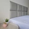 Cabeceira Estofada Modulada Queen Facto Cinza 160x0,60 cm - 3