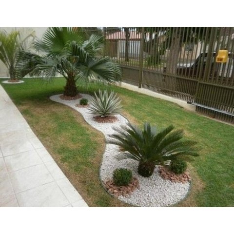 Separador Limitador de Grama Com Borda 50 Mts Verde