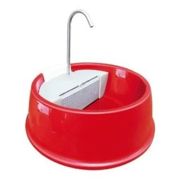 Fonte Bebedouro Gatos Cães Automático Joy Furacão Pet Bivolt - VERMELHA - 1