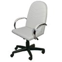 Ver imagem 1 de Cadeira de Escritório Verona Presidente Branca Giratória Reclínio