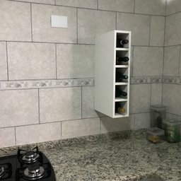Nicho Suporte Garrafeiro Adega De Garrafas Vinho De Parede Em Mdf - 6