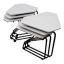 Ver imagem 6 de Mesa Escritório Empilhável Modular Connect Enjoy Coworking