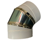 Curva 90 Graus Inox Escovado para Chaminé 250mm 10 Polegadas - 2