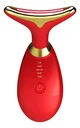 Ver imagem 1 de Massageador Facial e de Pescoço Recarregável Usb Vermelho