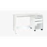 Mesa Reta Home Office Mart Home-Branco Liso - 1