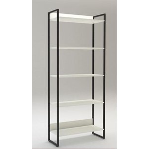 Estante Alta com Prateleiras de 15mm e Estrutura Metalica - Branco