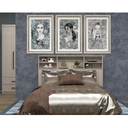 Cabeceira Cama Casal 1,45 100% Mdf - Cor Artico - Luciane Móveis - 1