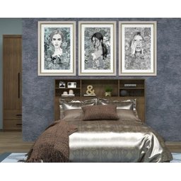 Cabeceira Cama Casal 1,45 100% Mdf - Cor Nature - Luciane Móveis - 1