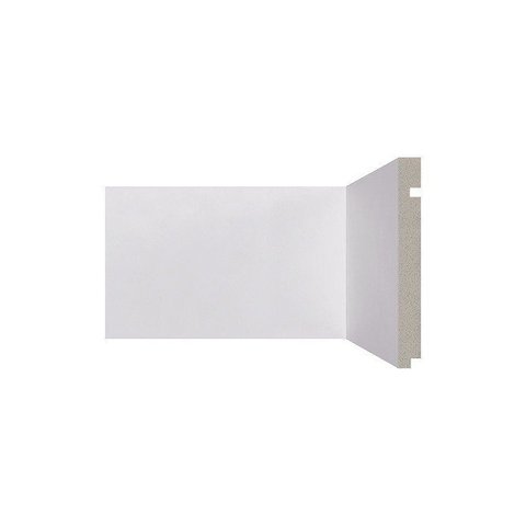 Rodape Poliestireno 15 Cm Liso Branco 496 Santa Luzia