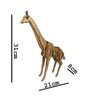Brinquedo Quebra Cabeça 3d Girafa Mdf - 4