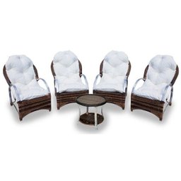 Conjunto Páscoa - 4 Poltronas + 1 Mesa Redonda - 1