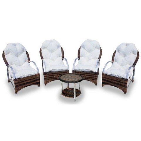 Conjunto Páscoa - 4 Poltronas + 1 Mesa Redonda