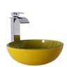 Kit Amarelo Cuba 30cm + Torneira Cascata Metal + Válvula - 4