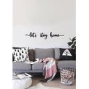 Ver imagem 2 de Let´s stay home 1,40x0,25m Lettering em Madeira MDF Apliques de Parede