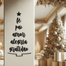 Árvore de Natal em Palavras - Quadro em Madeira Mdf - Apliques de Parede Decoração Lettering - 2