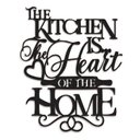 Ver imagem 1 de The Kitchen is the heart of the Home 49x59cm em Madeira MDF Escultura de Parede