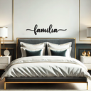 Ver imagem 2 de Família Lettering 43x11cm Quadro em Madeira Mdf - Apliques de Parede - Decoração para Quarto e Casa