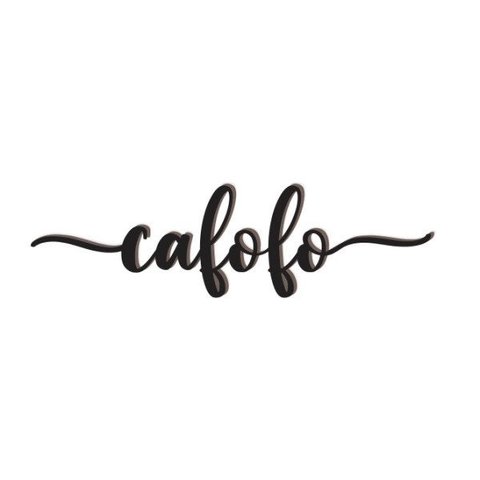 Cafofo Lettering 43x12cm em Madeira MDF Apliques de Parede
