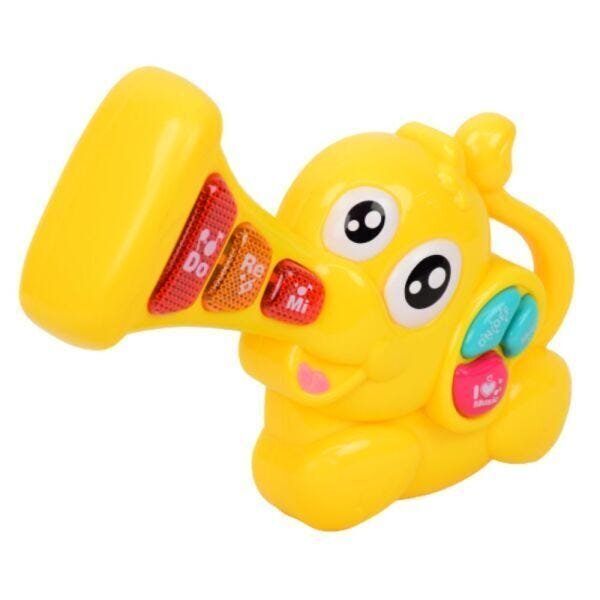 Brinquedo Infantil Musical Tecla Elefante Amarelo – BBR Toys - 2