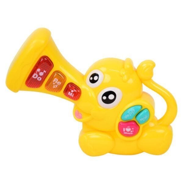 Brinquedo Infantil Musical Tecla Elefante Amarelo – BBR Toys