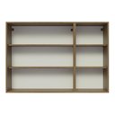 Ver mais imagens de Armário Aéreo Madesa Lux 120 cm 3 Portas Rustic/Preto