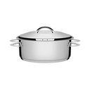 Ver imagem 1 de Caçarola Tramontina Solar Rasa em Aço Inox Fundo Triplo com Tampa e Alças 24 Cm 4,7 L