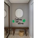 Ver imagem 4 de Calma na alma - Lettering MDF 60x30cm Madeira MDF Aplique Parede