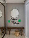 Ver imagem 4 de Calma na alma - Lettering MDF 60x30cm Madeira MDF Aplique Parede