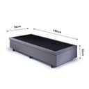 Ver imagem 2 de Cama Box Baú Solteirinho 78x188x42cm Suede com Pistão a Gás