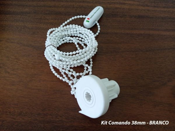 Kit Comando Persiana 38mm - Branco - 2