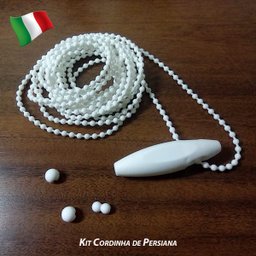 Kit Cordinha De Persiana + Pêndulo - Branco - 2