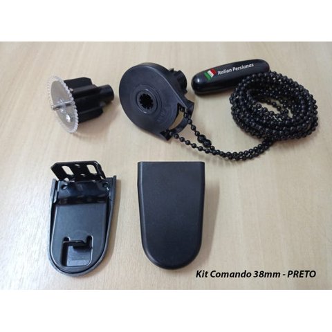 Kit Comando Persiana 38mm - Preto