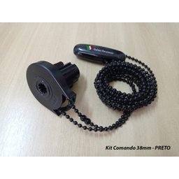 Kit Comando Persiana 38mm - Preto - 2