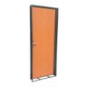Porta de Madeira Lisa Completa Com Batente de Aço Para Quarto Sala - 80x210 x 14 Abertura Direita - 1