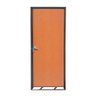 Porta de Madeira Lisa Completa Com Batente de Aço Para Quarto Sala - 80x210 x 14 Abertura Direita - 2