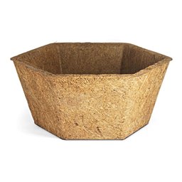 Vaso Hexagonal com Suporte e Corrente Fibra de Coco 32 Cm - 1