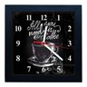 Relógio Decorativo Caixa Alta Tema Café 28x28 - QW30 - 2