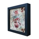 Ver imagem 1 de Relógio Decorativo Caixa Alta Tema Café 28x28 - QW36