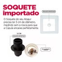 Ver imagem 4 de Cupula Clássica de Abajur Luminaria 30x30x30cm Quadrado Tecido Algodão Soquete Importado Ref 57