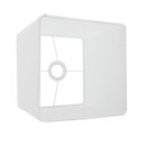 Ver imagem 3 de Cupula Clássica de Abajur Luminaria 30x30x30cm Quadrado Tecido Algodão Soquete Importado Ref 57