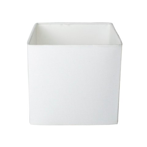Cupula de Abajur 30x30x30cm Quadrado Tecido Algodão Soquete Importado Ref 57