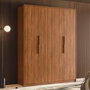 Ver imagem 1 de Guarda Roupa Casal 4 Portas e 3 Gavetas Attore - Nogueira Touch