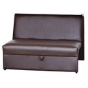 Ver imagem 1 de Sofá Cama 2 Lugares Compacro sem Braço 115 Larg Malu Matrix Cor:sintetico Marrom
